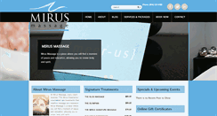 Desktop Screenshot of mirusmassage.com